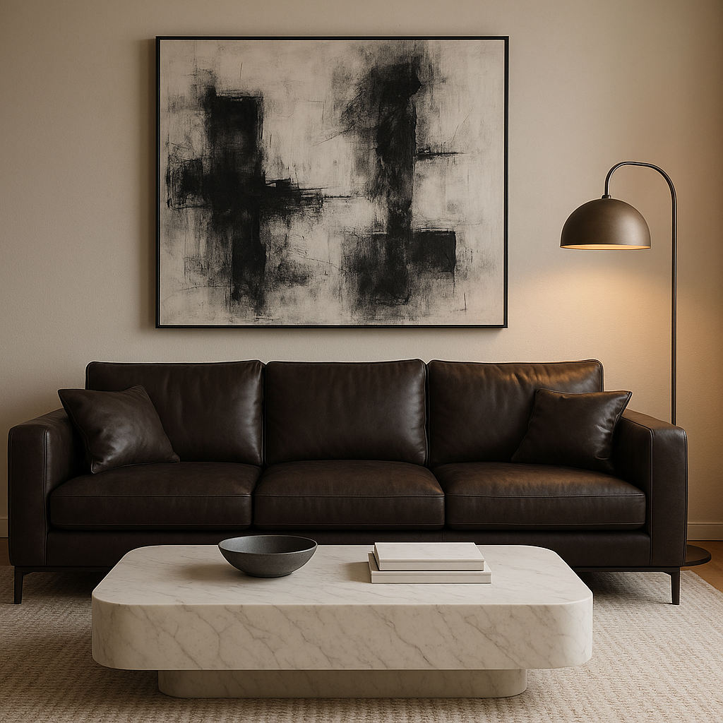 סטיילינג סלון יוקרתי: איזון בין נוחות, חומר וצבע