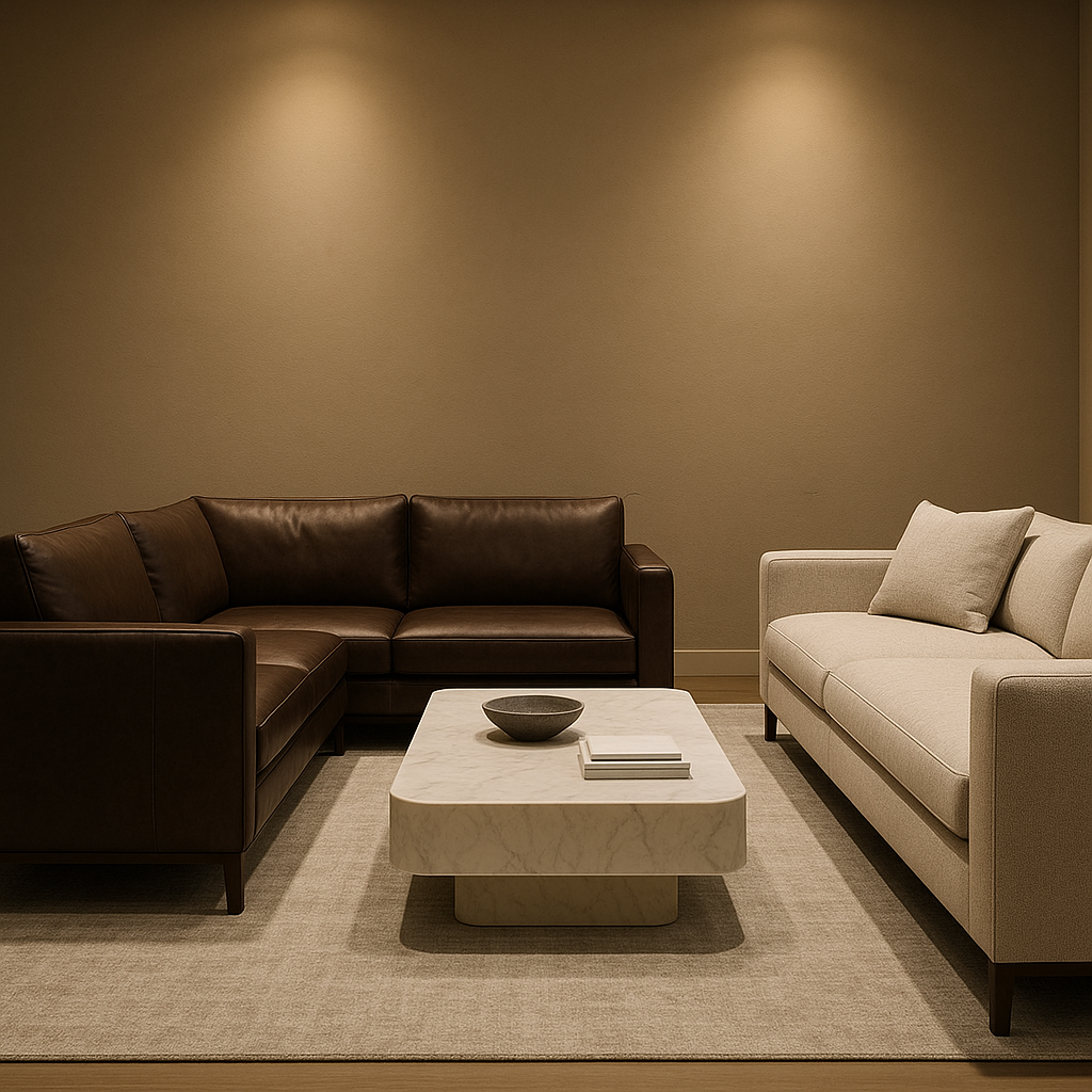 עור או בד? כך תבחרו את הספה המושלמת לבית יוקרתי