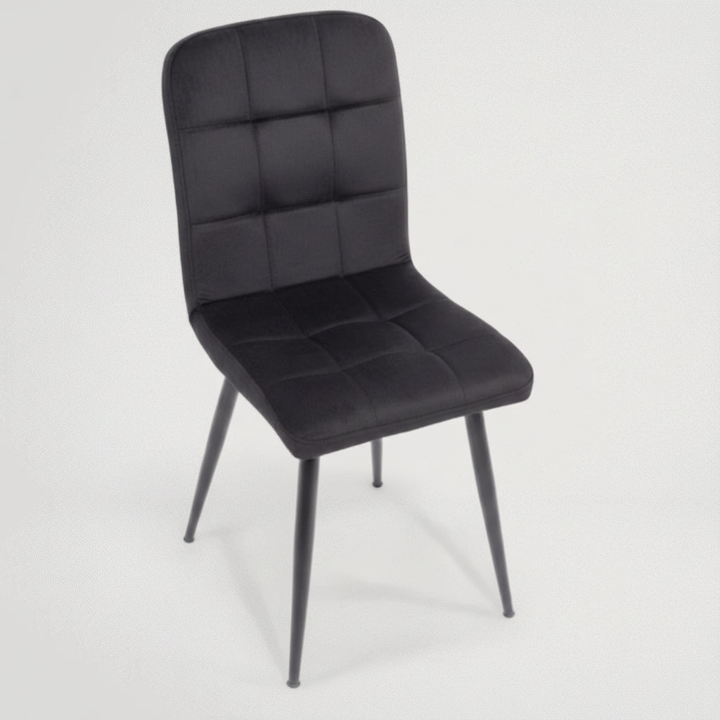 כיסא יורי מרופד רגל ברזל