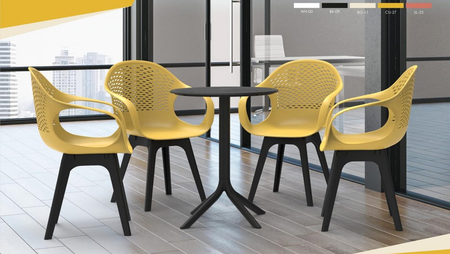 שולחן + 4 כסאות. 504 | המבורגר ברוס