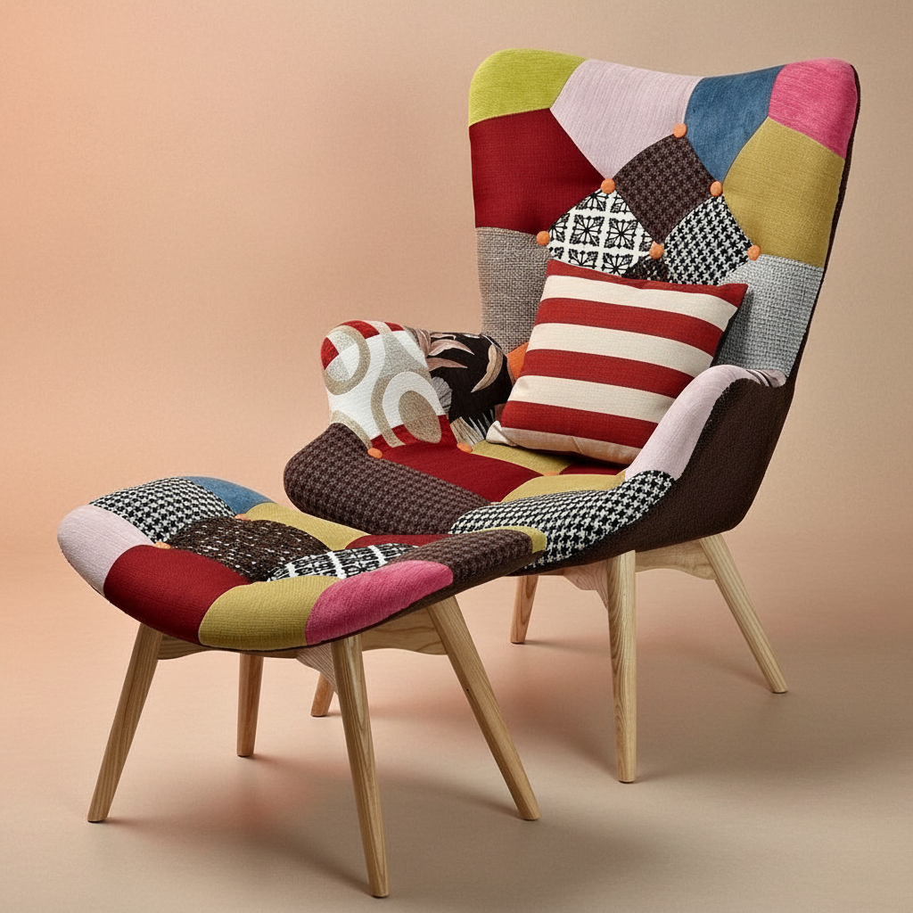 כורסא איכותית מעוצבת מבד 7854