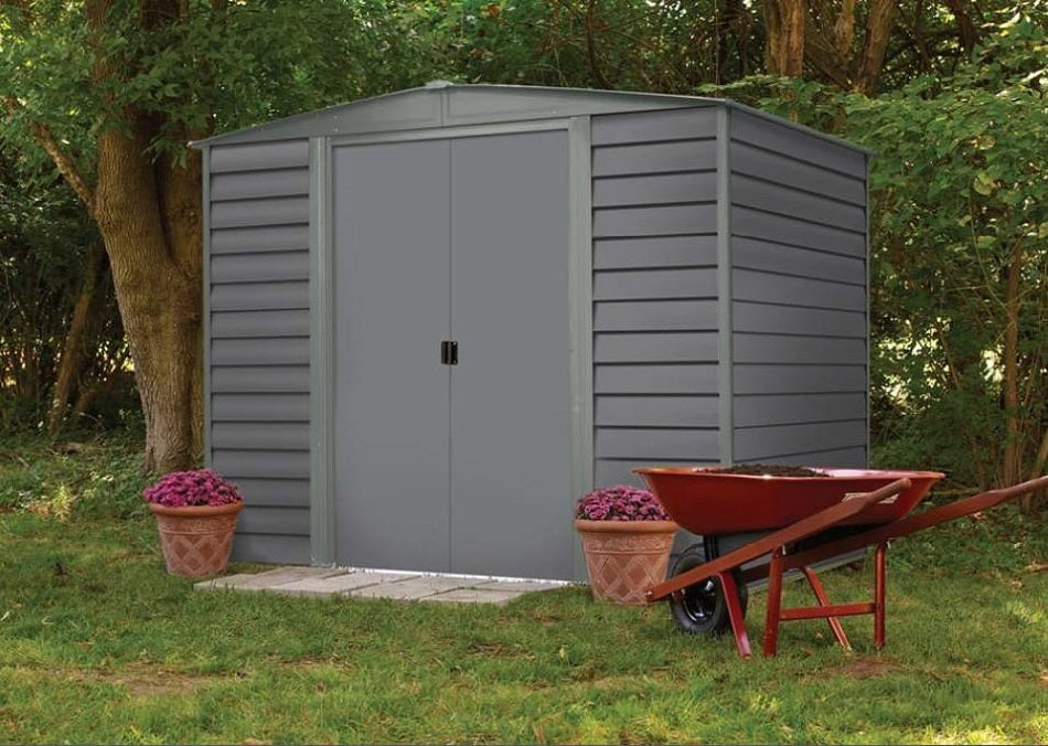 מחסן גינה ממתכת אפור מודרני 45917 | המבורגר ברוס