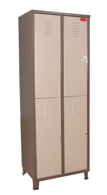 דגם ארון פח הלבשה 4 תאים | המבורגר ברוס