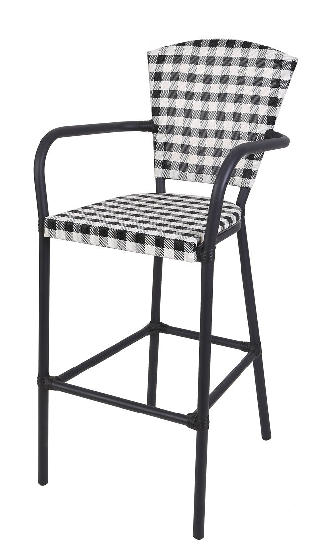 כיסא בר אלומיניום מתאים לבחוץ איכותי 55 | המבורגר ברוס