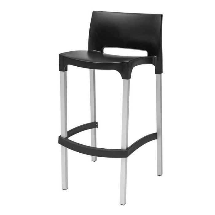כסא בר מתכת שחור 5488889 | המבורגר ברוס