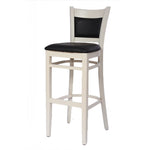 כסא בר עץ לבן 899475 | המבורגר ברוס