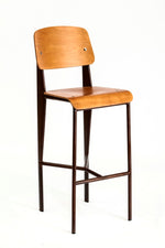 כיסא בר מעץ בשילוב במתכת 56767 | המבורגר ברוס