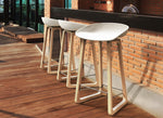 כיסא בר מפלסטיק עם רגל עץ איכותי נוח יציב ויפה 7002 | המבורגר ברוס