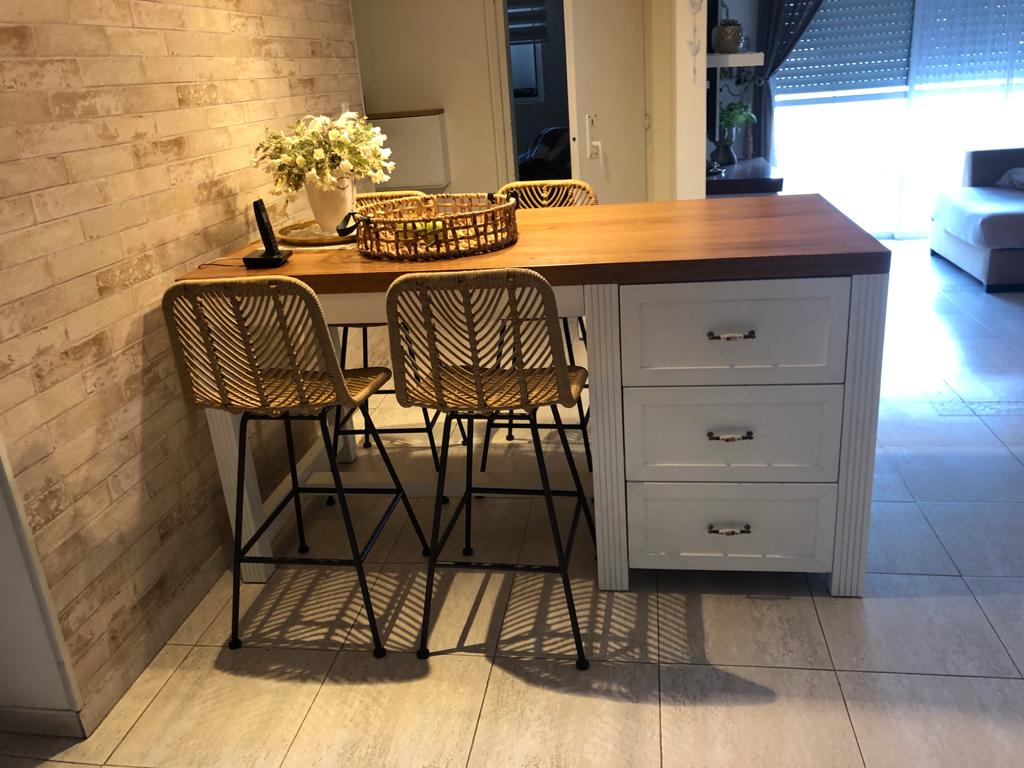 כסא בר ראטן טבעי   דגם 1122