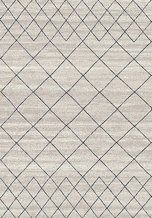 שטיח גאומטרי אפור דגם 8869 | המבורגר ברוס