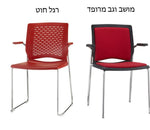 כיסא מרופד וגב רשת דגם 7735 | המבורגר ברוס