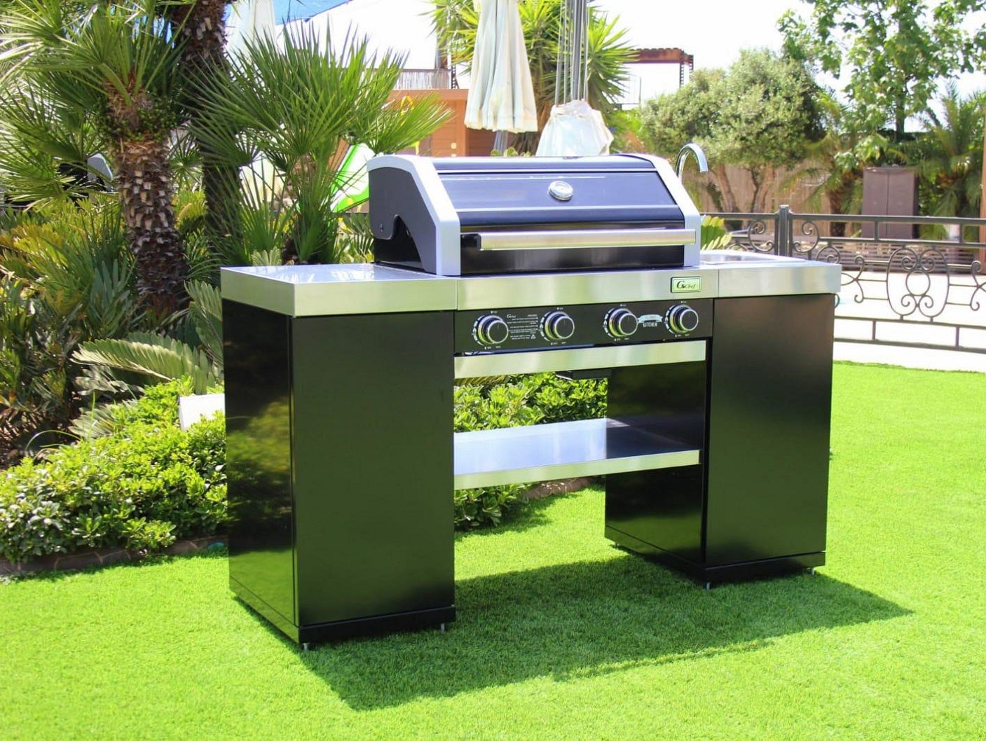 מטבח גינה 4 מבערים דגם 2000 | המבורגר ברוס