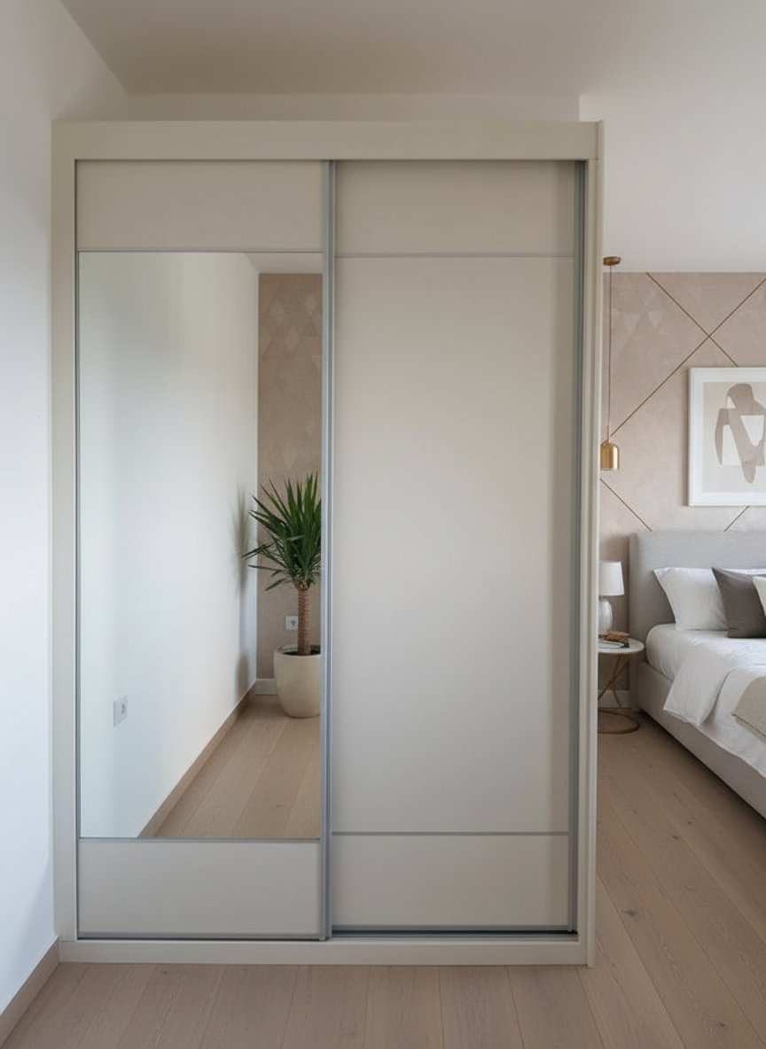 ארון הזזה אורך 130 ס"מ עומק 60 ס"מ גובה 240 ס"מ 3773