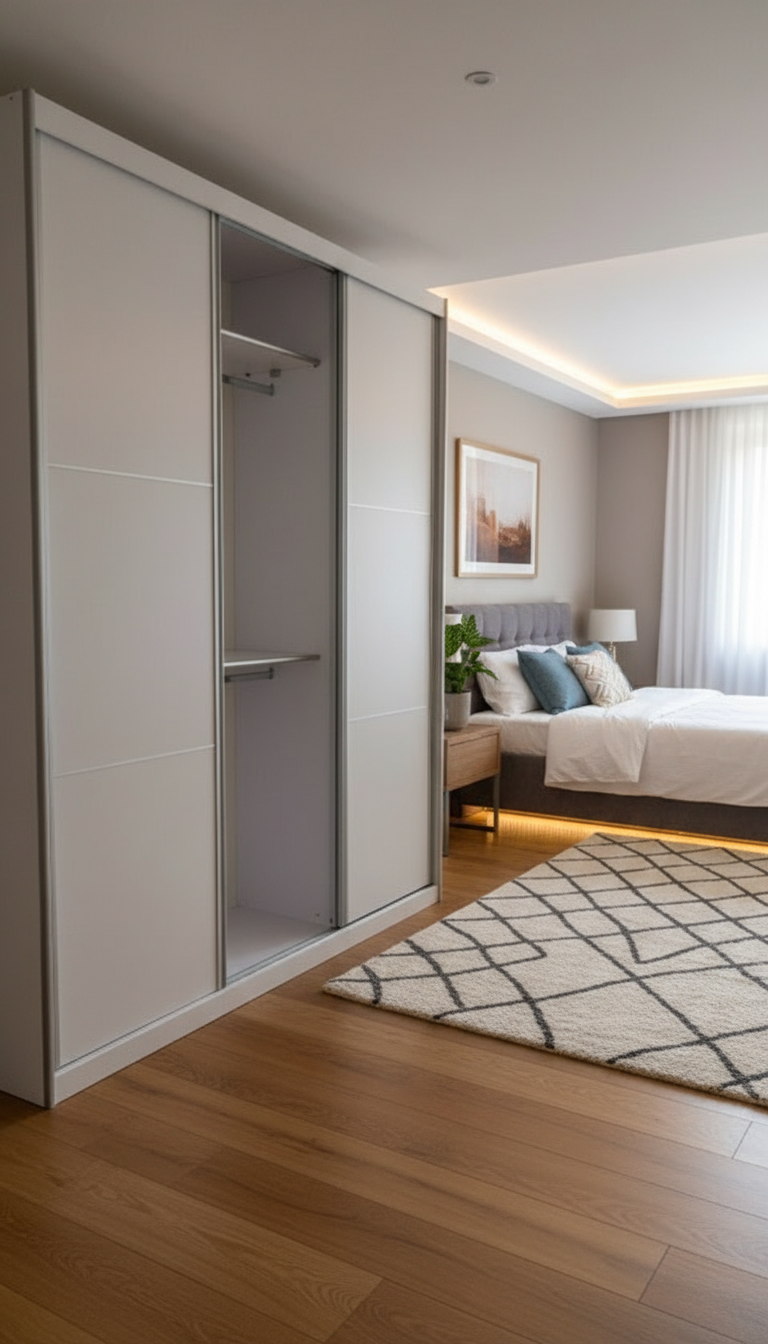 ארון הזזה אורך 130 ס"מ עומק 60 ס"מ גובה 240 ס"מ 7865