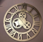 שעון קיר עגול זהב 00235 | המבורגר ברוס