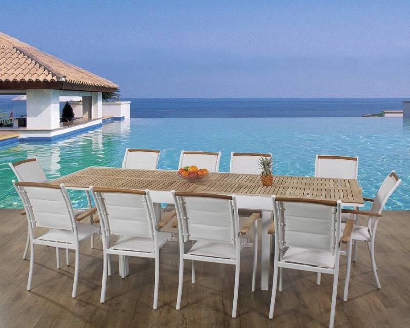 סט גינה עץ טיק 5666 | המבורגר ברוס