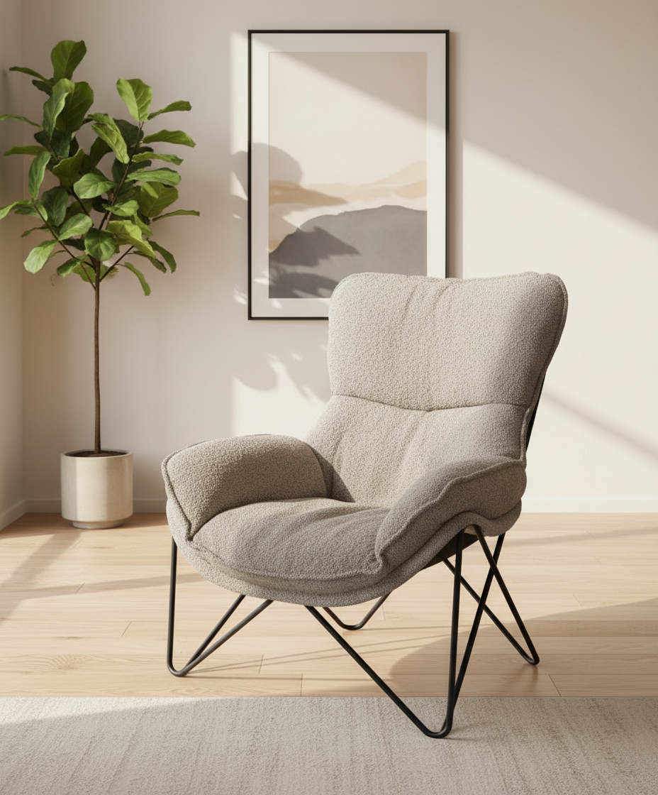 כורסת יחיד מעוצבת מתצוגה