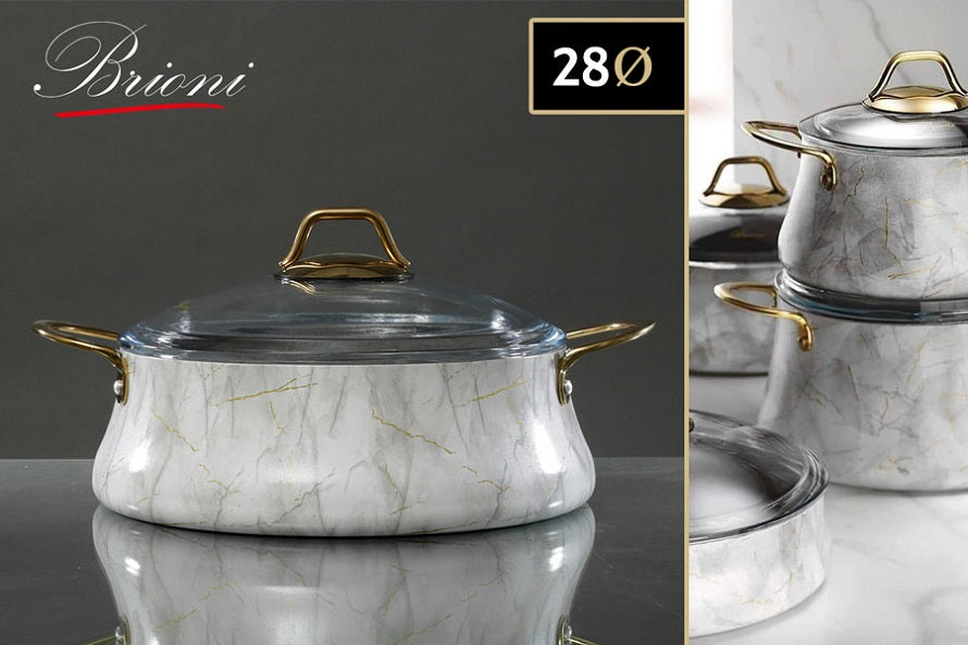 סוטאז' יציקת אלומניום בציפוי אבן שיש גרמני GOLD לבן דגם 773665 | המבורגר ברוס