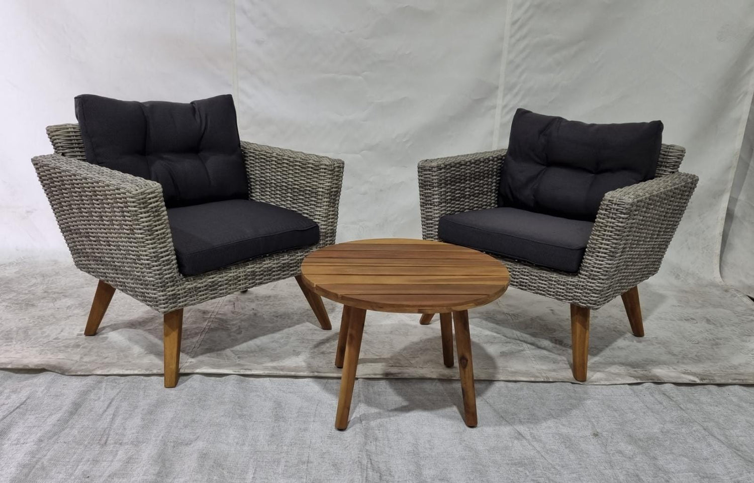 מערכת ישיבה זוגית אלגנטית ראטן 7791 | המבורגר ברוס