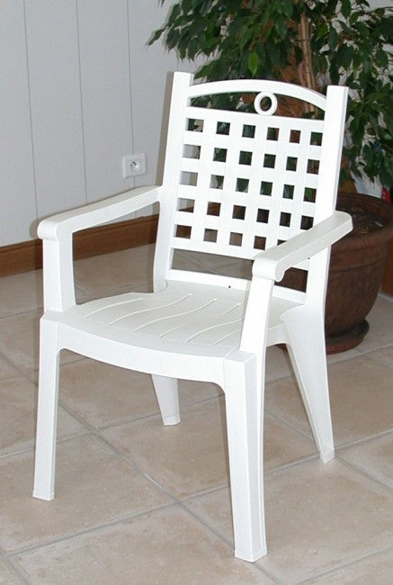 דגם כסא לבן מפלסטיק דגם 56984 | המבורגר ברוס