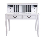 שידת כתיבה מעץ בצבע לבן דגם 7737 | המבורגר ברוס