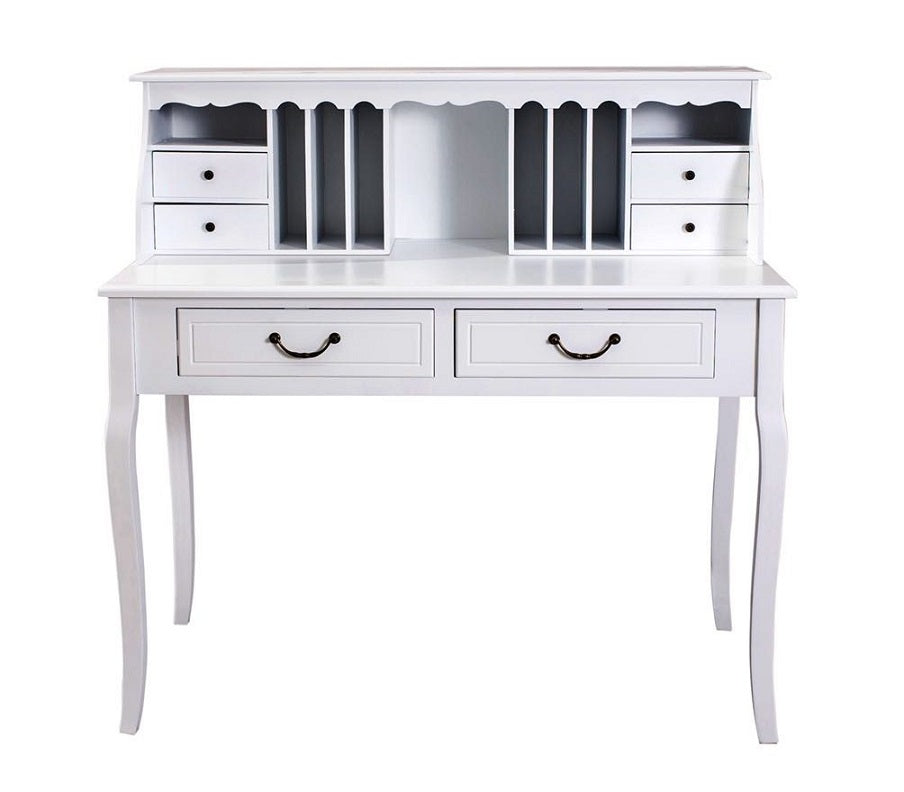 שידת כתיבה מעץ בצבע לבן דגם 7737 | המבורגר ברוס