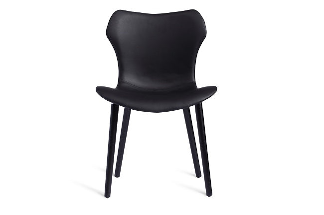 כיסא רגלי עץ מושב מרופד לפינת אוכל 89365 | המבורגר ברוס