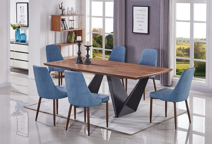 שולחן לפינת אוכל 2.00*1.00 רגלי מתכת 3211 | המבורגר ברוס