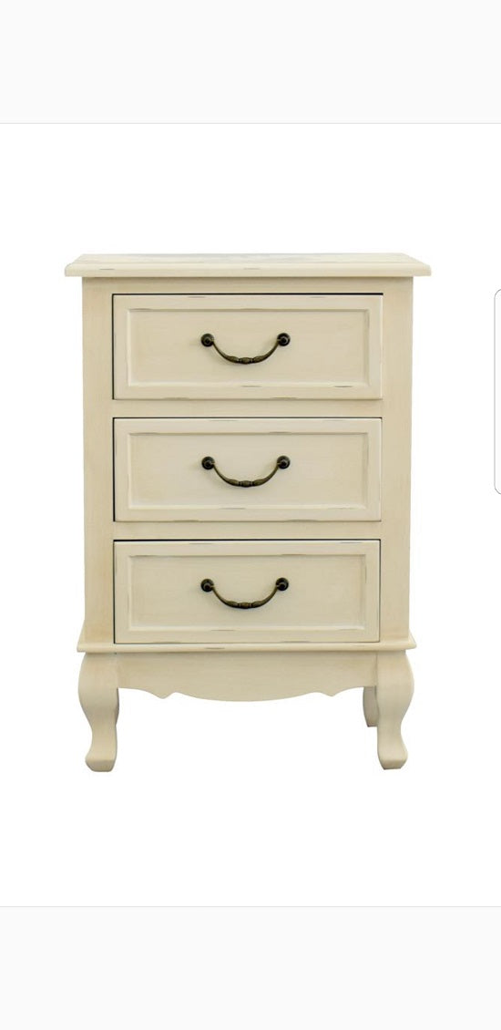 שידת מיטה מעץ לבן 2366 | המבורגר ברוס