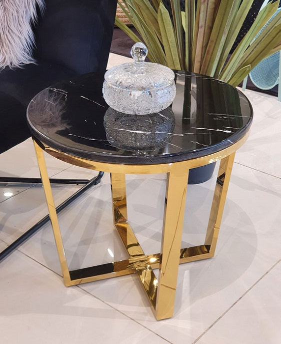 שולחן נירוסטה פלטת שיש שחור דגם 6747 | המבורגר ברוס