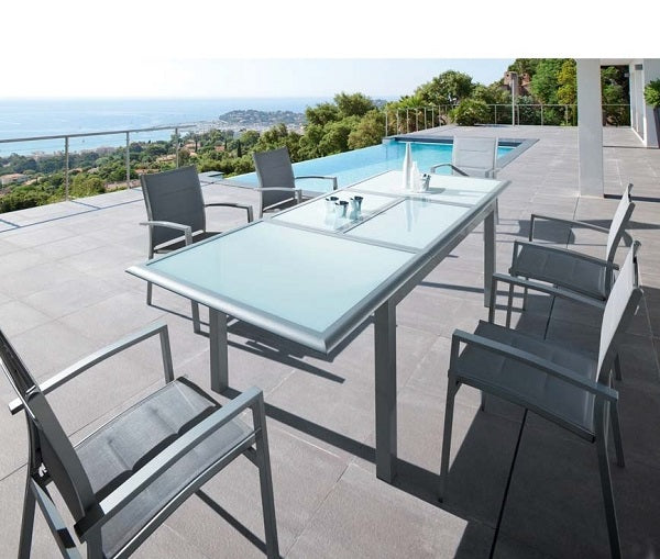 ריהוט גן-שולחן אלומיניום נפתח 120X200/300 | המבורגר ברוס