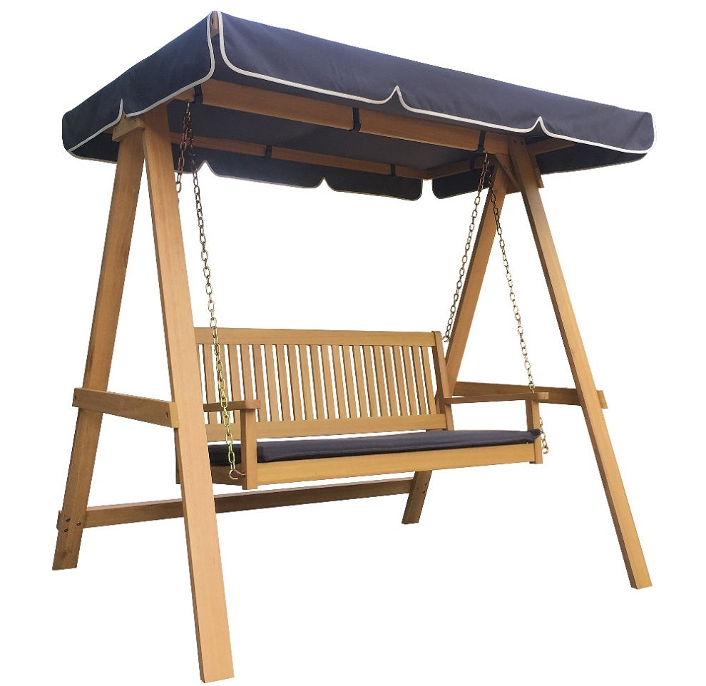 נדנדה מעץ דו מושבית דגם 663 | המבורגר ברוס