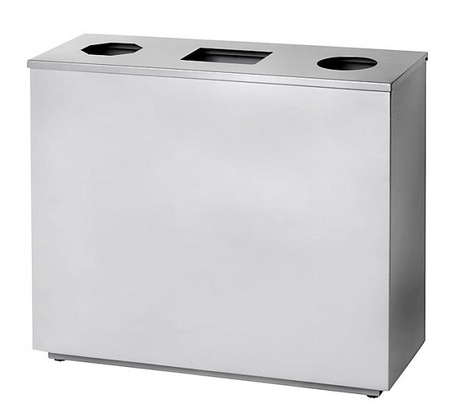 דגם פח אשפה למיחזור עם 3 מקומות זריקה ל3 דברים שונים | המבורגר ברוס