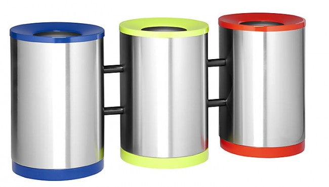 דגם פח אשפה מוסדי מנירוסטה אל-חלד 400*645HI | המבורגר ברוס