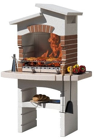 גריל פחמים ועץ / אבן בנוי 220554 | המבורגר ברוס