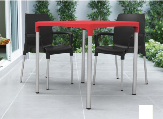 שולחן לפינת אוכל מפלסטיק איכותי נוח יציב ויפה 7200 | המבורגר ברוס