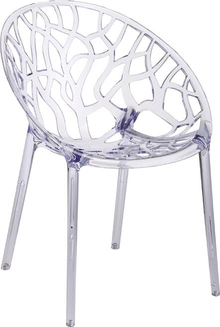 כסא פלסטיק שקוף פינת אוכל 19641 | המבורגר ברוס
