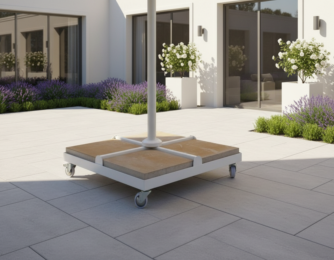 בסיס צלב לשמשייה עם גלגלים 334