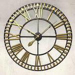 שעון קיר משולב שחור עם זהב 8879 | המבורגר ברוס