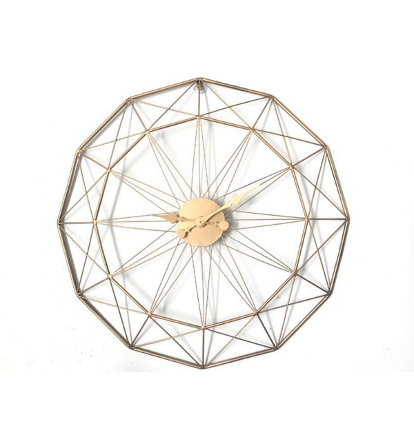 שעון קיר עכביש זהב 00233 | המבורגר ברוס