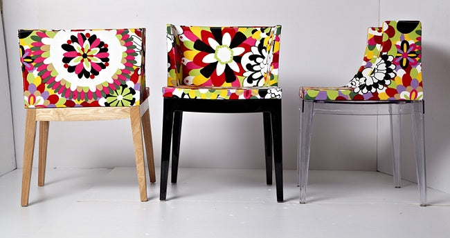 כסא רגליים שקופות מושב מרופד לפינת אוכל 115648 | המבורגר ברוס