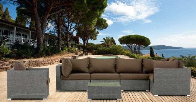 דגם ריהוט גן ראטן עם מבנה אלומיניום | המבורגר ברוס