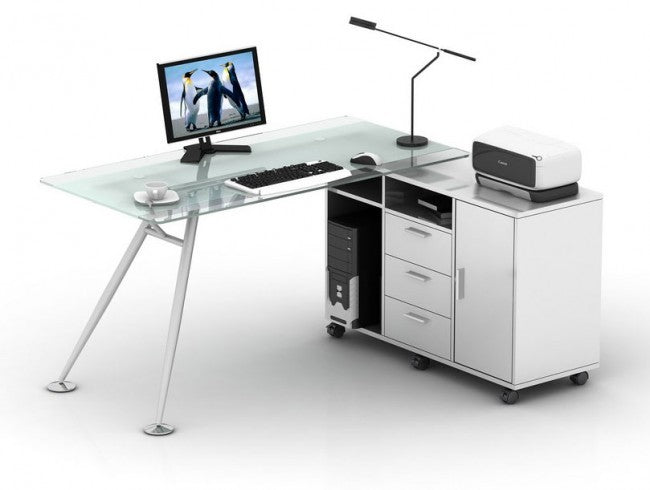 דגם שולחן מחשב כריסטל 1.60 | המבורגר ברוס