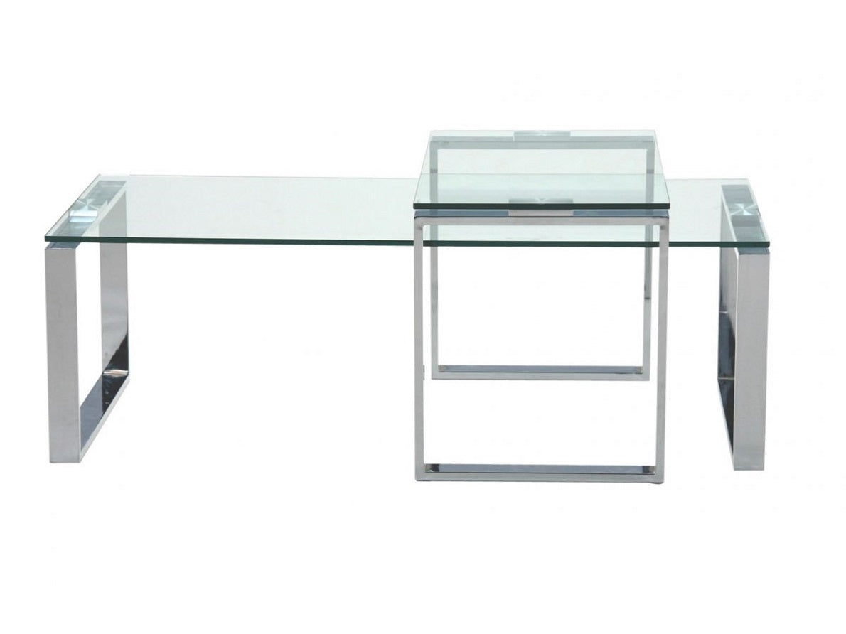 זוג שולחנות זכוכית דגם 8837 | המבורגר ברוס