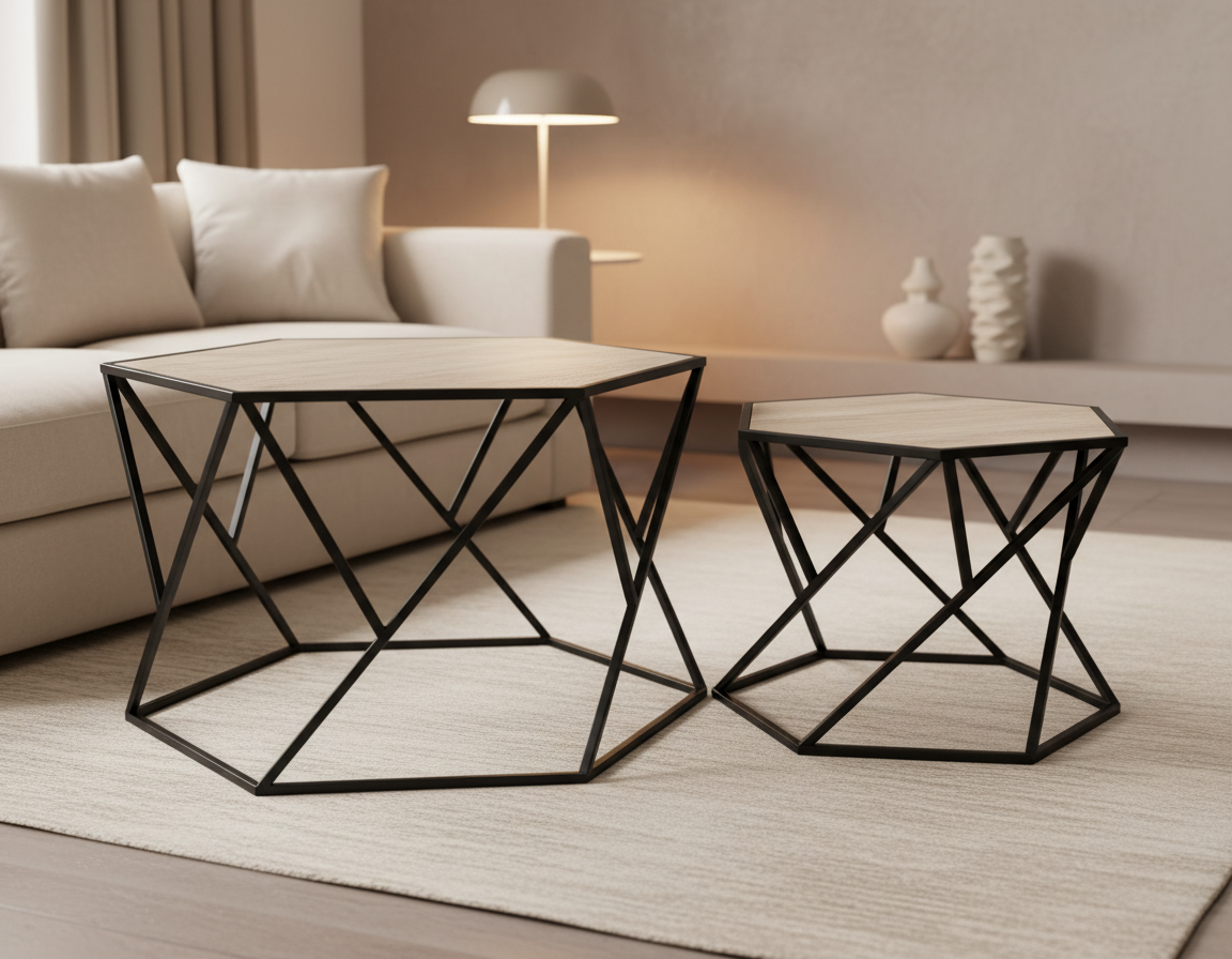 זוג שולחנות קפה 4759