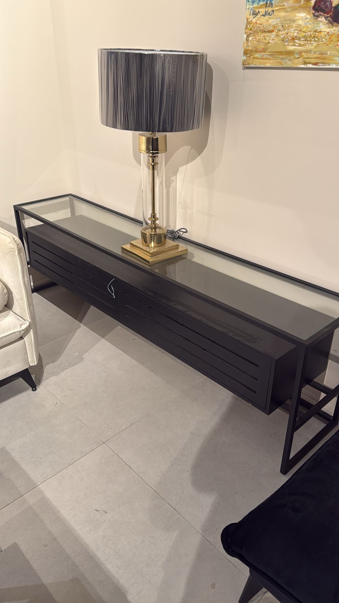 מזנון שחור 2 מטר מתצוגה | המבורגר ברוס