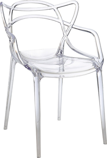 כסא פלסטיק שקוף לפינת אוכל 82825 | המבורגר ברוס