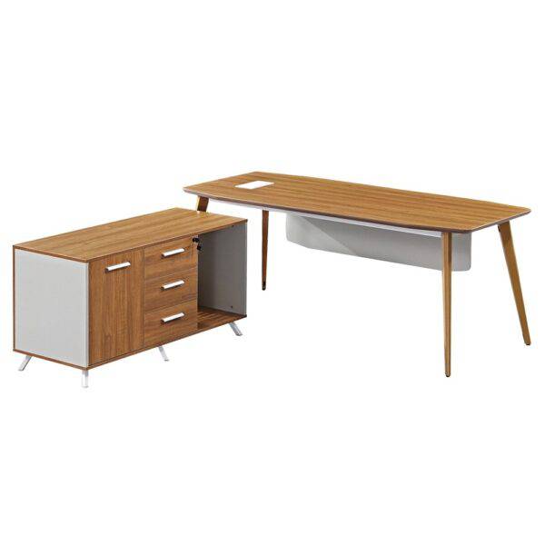 מערכת מנהלים עץ טבעי: שולחנות מנהלים מעוצבים | המבורגר ברוס