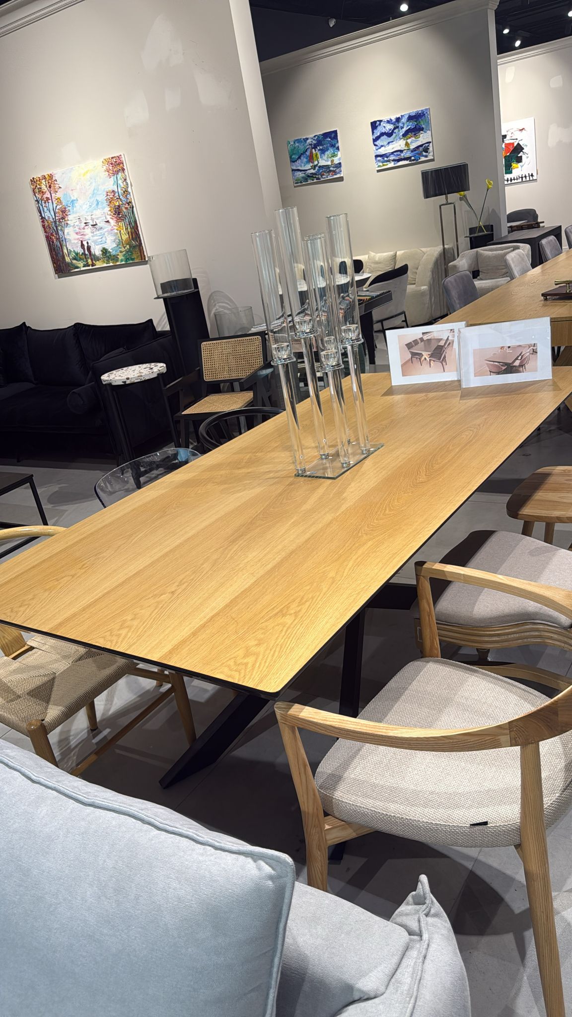 שולחן מלבני 2 מטר נפתח מתצוגה | המבורגר ברוס