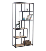 כוננית מדפים  שילוב מתכת ועץ 80170 | המבורגר ברוס